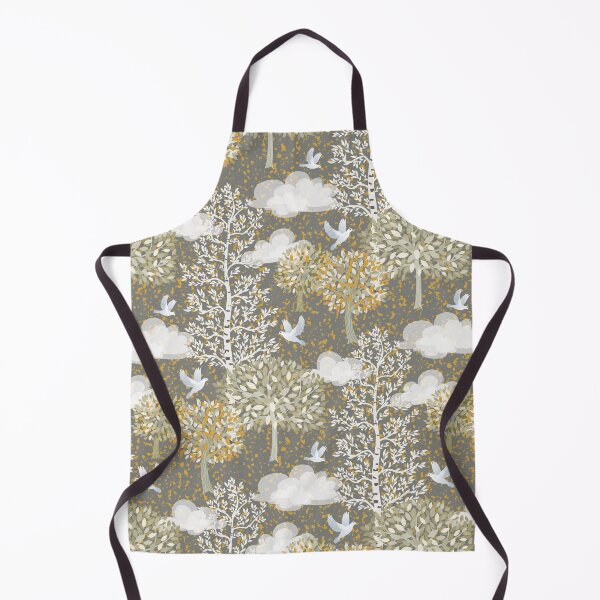 Item preview, Trees & Doves-Khaki & Orange designed and sold by Pamelandia.
