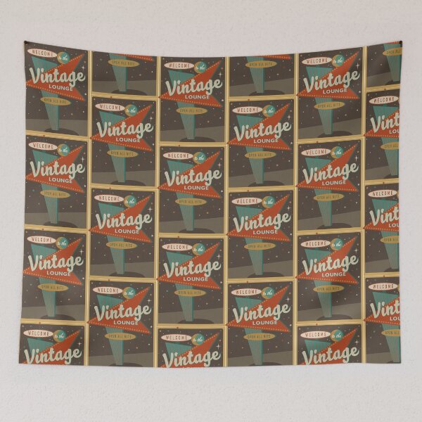 Item preview, Welcome to the Vintage Lounge Retro designed and sold by DQbd.