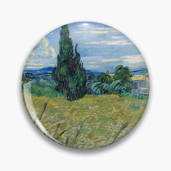 Item preview, Green Wheat Field with Cypress designed and sold by NickLivin.