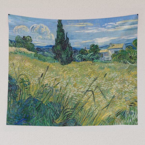 Item preview, Green Wheat Field with Cypress designed and sold by NickLivin.