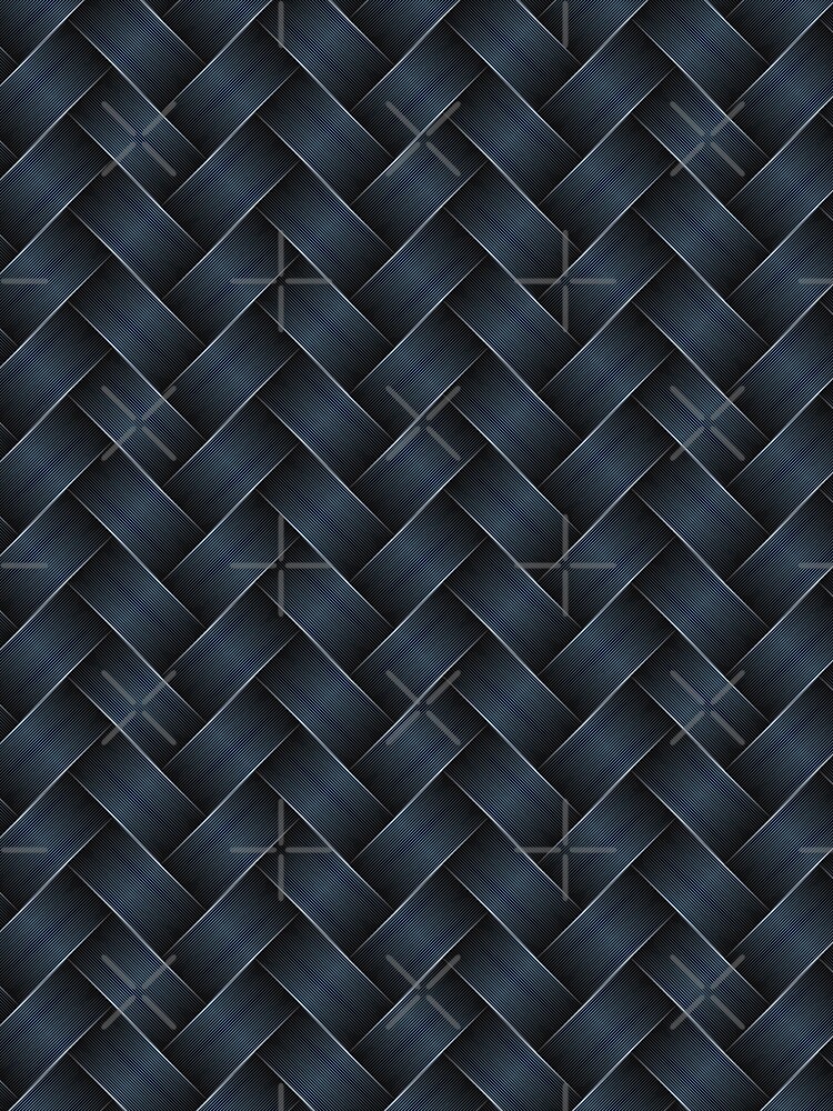 Thumbnail 3 of 3, Scarf, Weaving Pattern In Blue Color designed and sold by risingrocket.