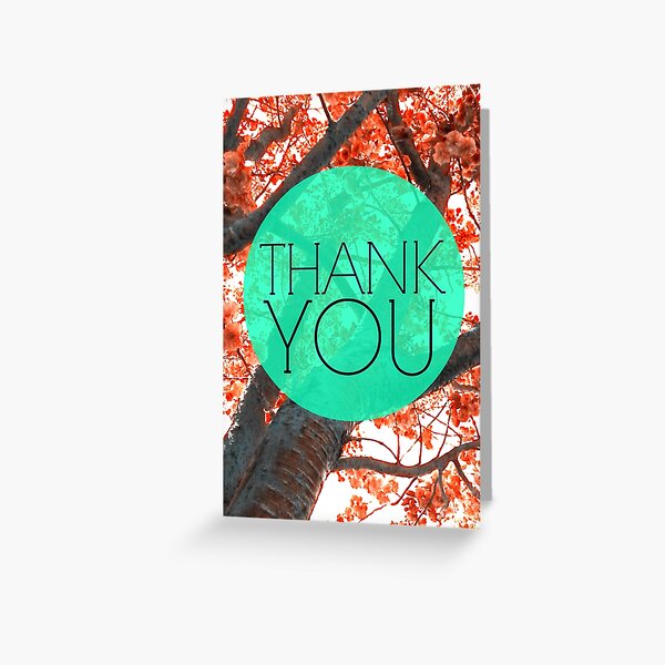 Thank You Tree Blossoms Greeting Card