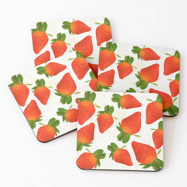 Item preview, Little Red Strawberries - Cute Strawberry Fruit Pattern designed and sold by TheEndlessStore.