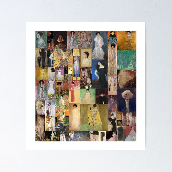 Gustav Klimt Mosaic Poster