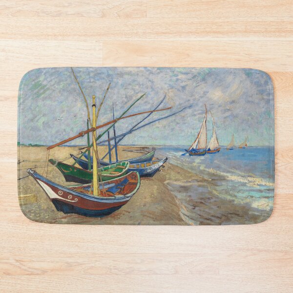 Item preview, Fishing Boats on the Beach designed and sold by NickLivin.