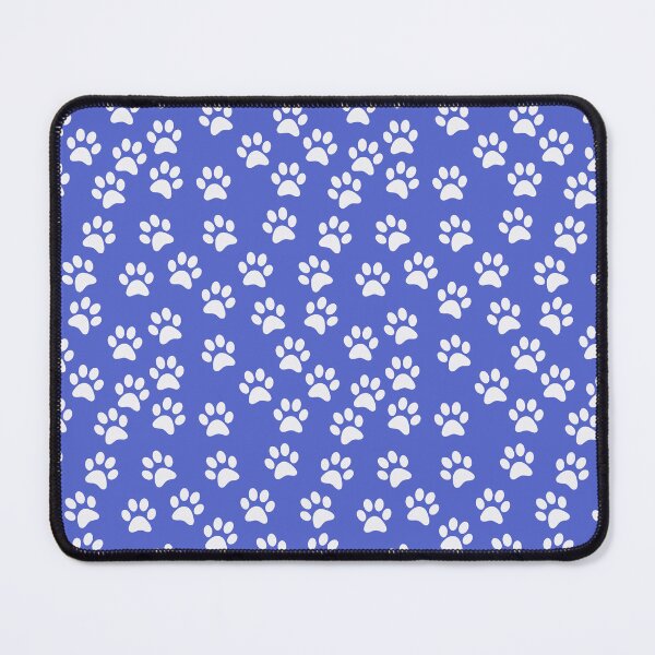 Item preview, Blue White Dog Paw Pattern designed and sold by Kawaiindoodle.