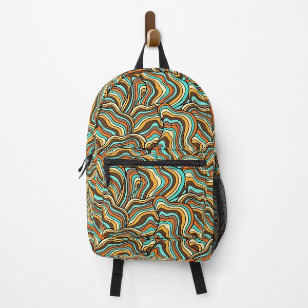 Item preview, Boho Rainbow Lava Abstract Waves designed and sold by deepgoa.