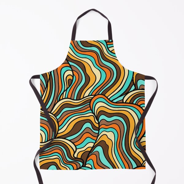 Item preview, Boho Rainbow Lava Abstract Waves designed and sold by deepgoa.