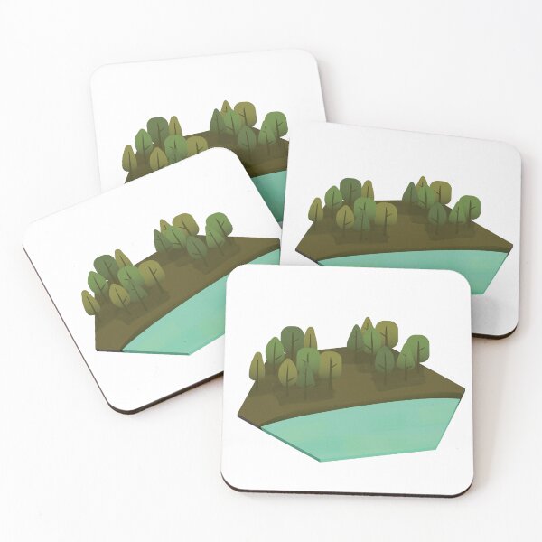 Item preview, Minimalistic trees and river (digital) designed and sold by carmwong.