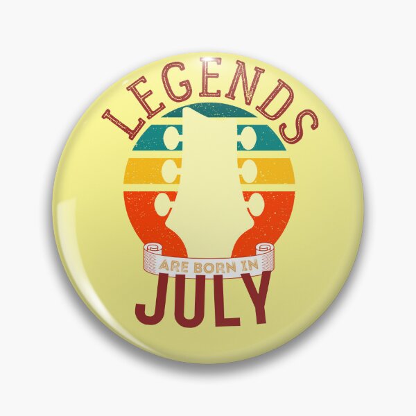 Item preview, Legends Are Born In July Guitarist Birthday Gift designed and sold by 12BarTees.