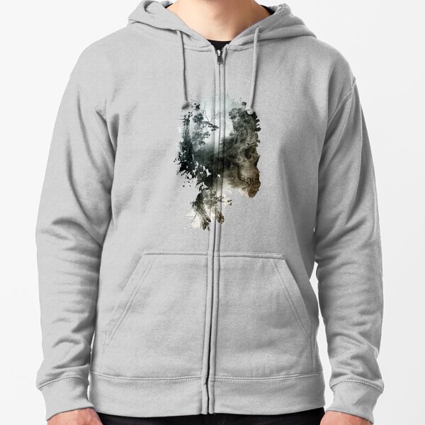 Skull - metamorphosis Zipped Hoodie