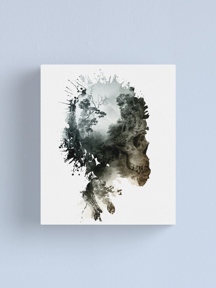 Alternate view of Skull - metamorphosis Canvas Print