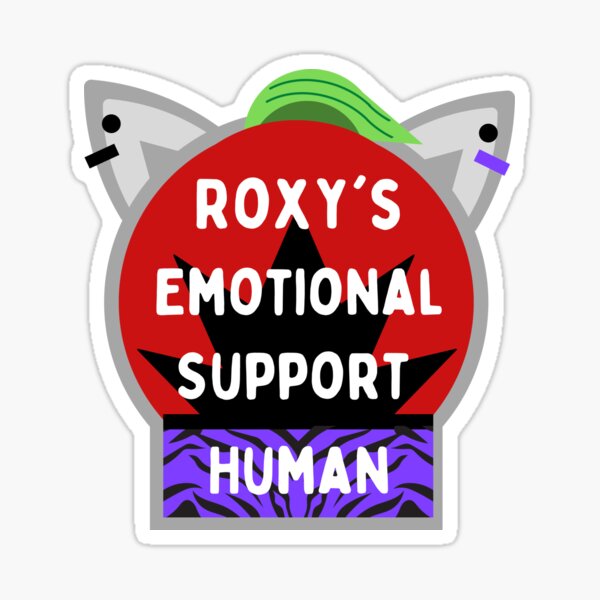 Vista previa del artículo con la obra «Roxy FNAF Identificación humana de apoyo emocional de Roxy», diseñado y vendido por ray-designs-.