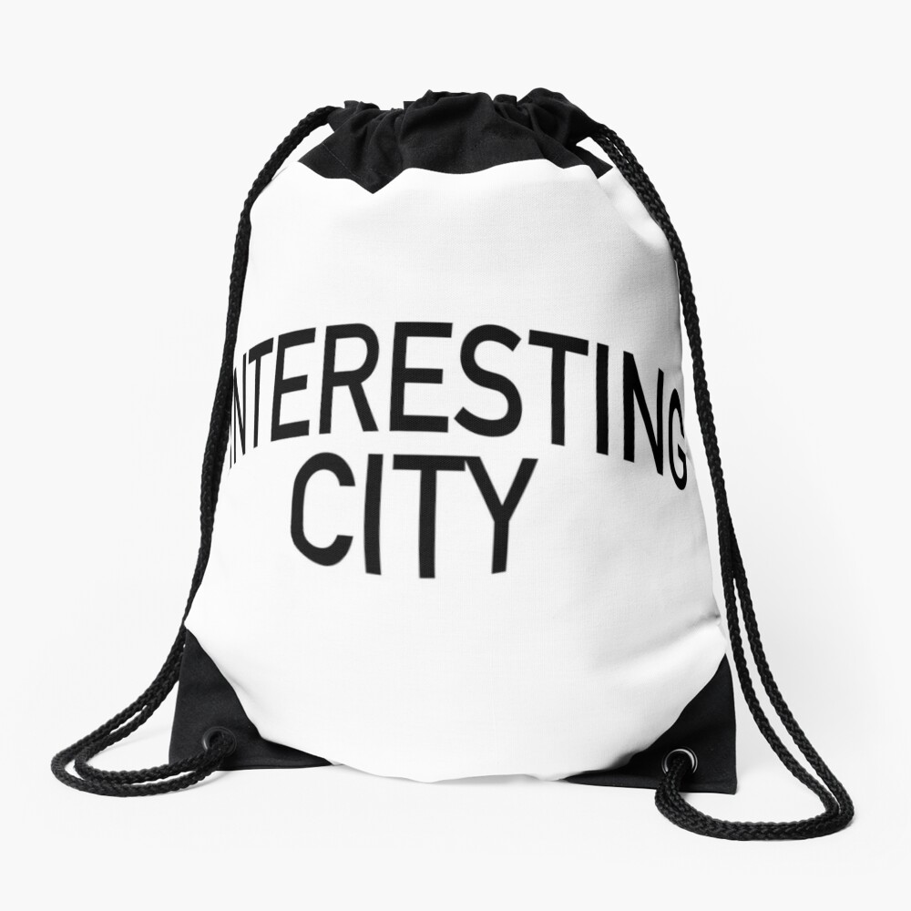 Interesting city Drawstring Bag