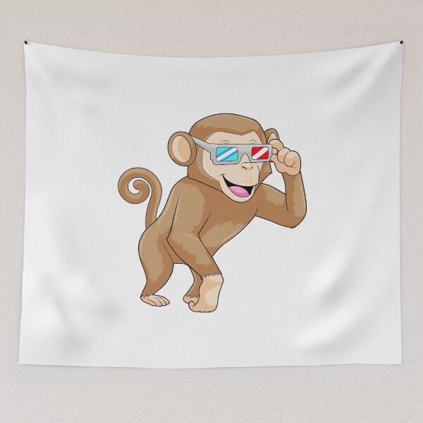 Item preview, Monkey with Glasses designed and sold by Snabdesign84.