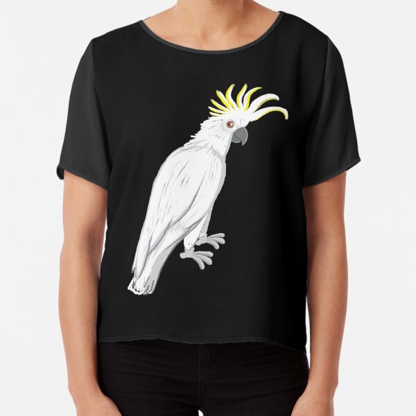 Sulphur crested cockatoo Chiffon Top
