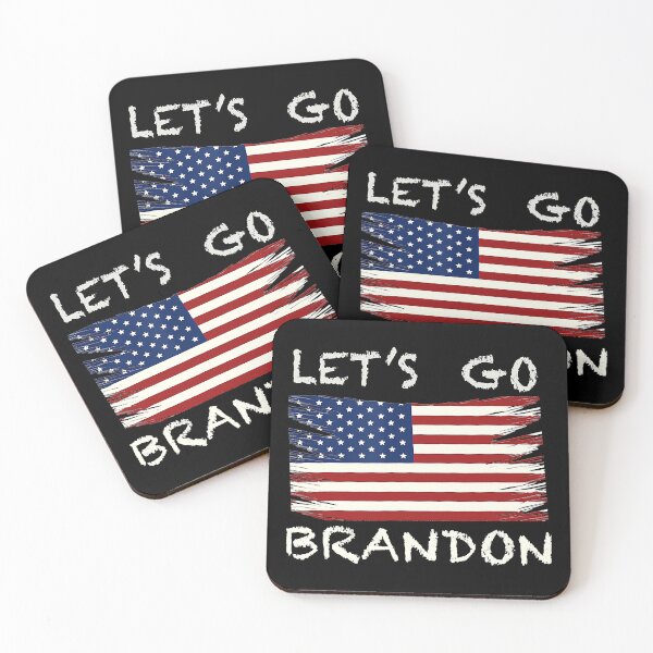 Item preview, Let's Go Brandon Tee Conservative Anti Liberal US Flag designed and sold by Bernard Bouvet.