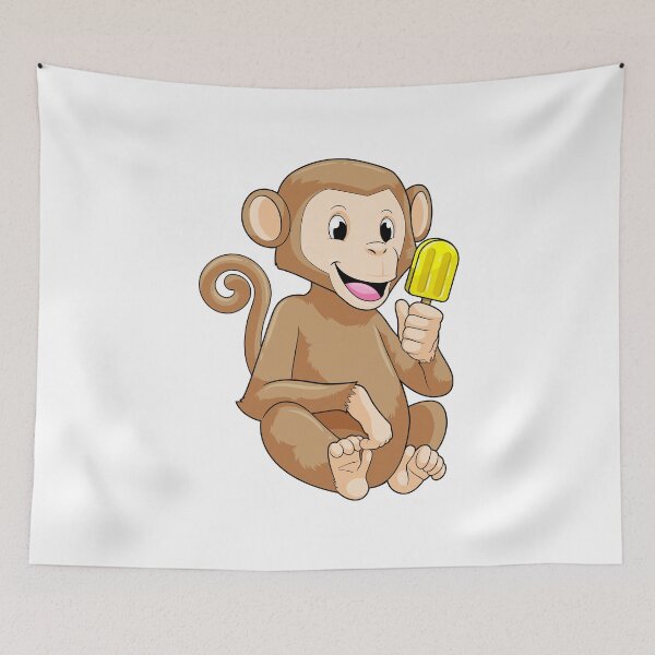 Item preview, Monkey with Popsicle designed and sold by Snabdesign84.