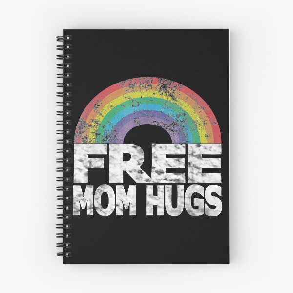 Item preview, Vintage Free mom hugs rainbow gray pride LGBT funny gifts designed and sold by Bernard Bouvet.