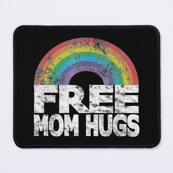 Item preview, Vintage Free mom hugs rainbow gray pride LGBT funny gifts designed and sold by Bernard Bouvet.