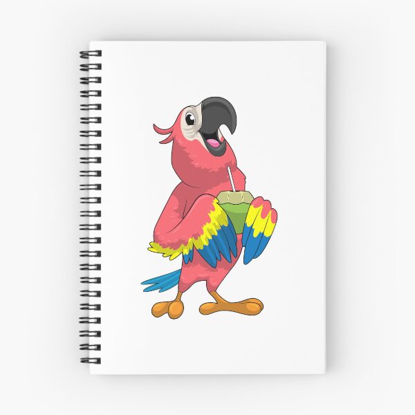 Item preview, Parrot & Coconut with Drinking straw designed and sold by Snabdesign84.