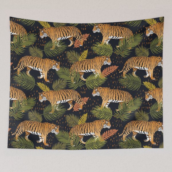 Item preview, Orange Tiger on Black designed and sold by Pamelandia.