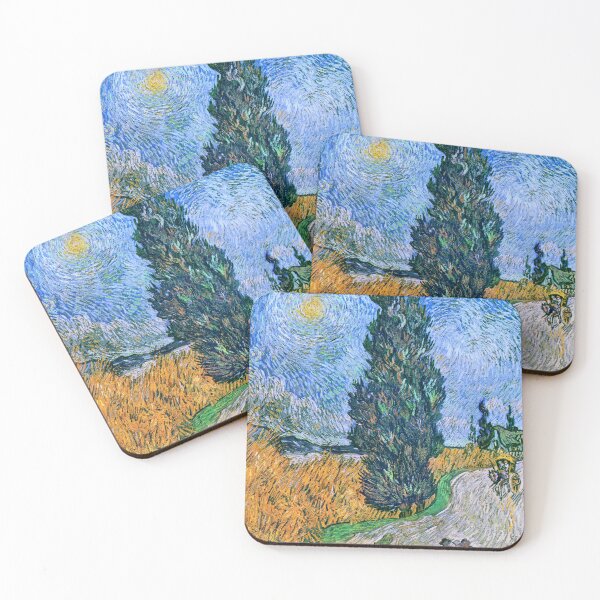 Item preview, Road with Cypress and Star  designed and sold by NickLivin.
