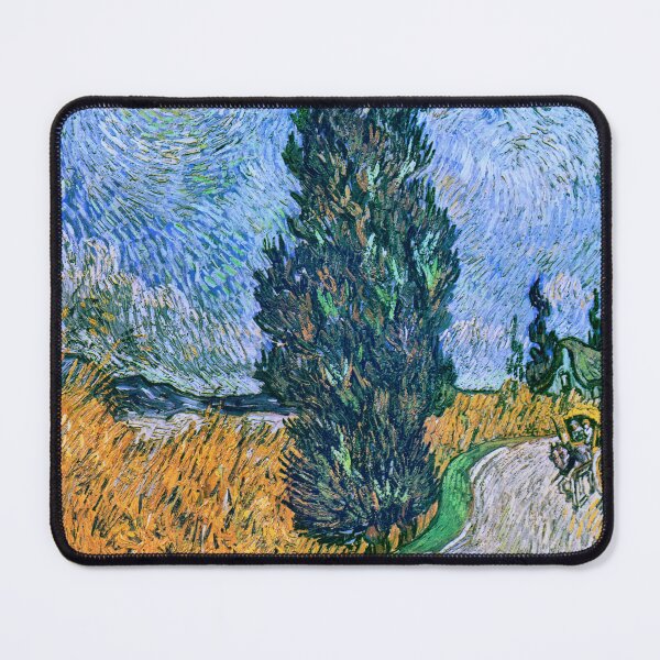 Item preview, Road with Cypress and Star designed and sold by NickLivin.