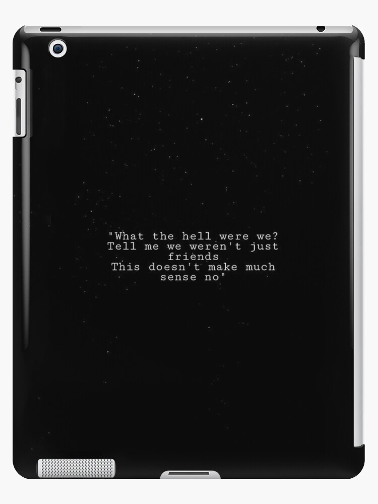 chase atlantic lyrics (consume) | iPad Case & Skin