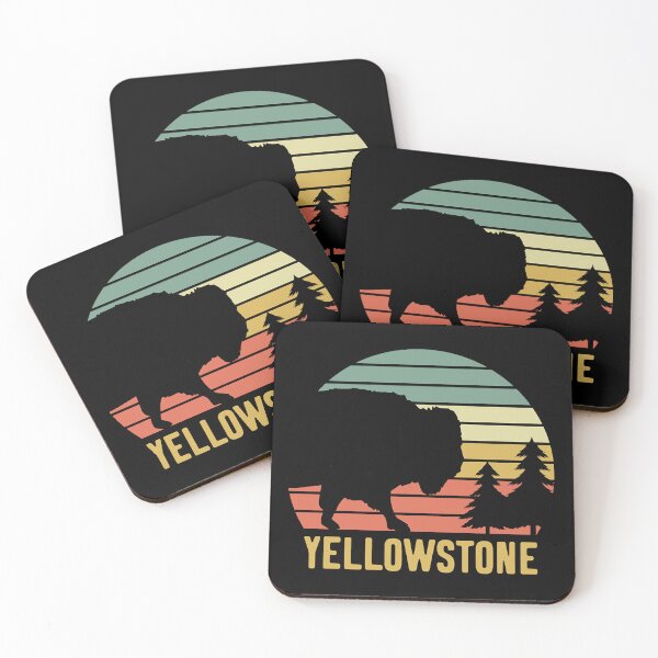 Item preview, Yellowstone National Park Bison Vintage Buffalo Retro designed and sold by Bernard Bouvet.