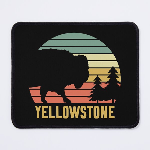 Item preview, Yellowstone National Park Bison Vintage Buffalo Retro designed and sold by Bernard Bouvet.