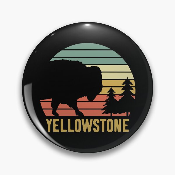 Item preview, Yellowstone National Park Bison Vintage Buffalo Retro designed and sold by Bernard Bouvet.