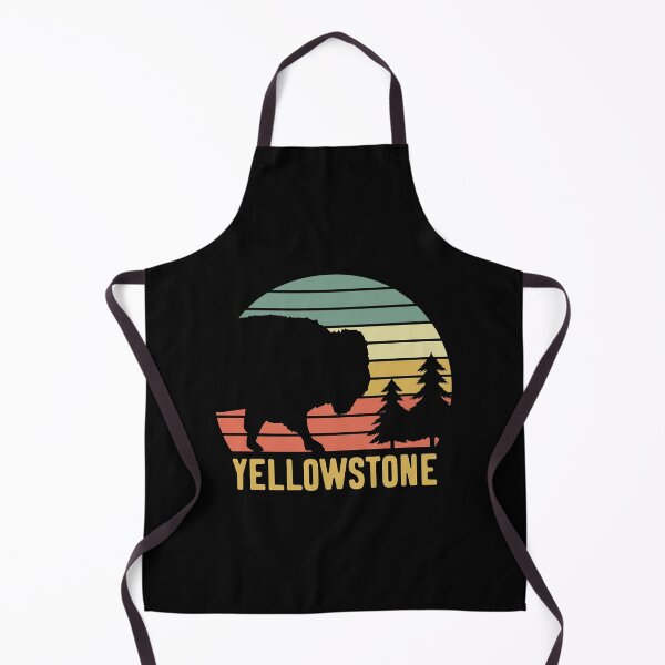 Item preview, Yellowstone National Park Bison Vintage Buffalo Retro designed and sold by Bernard Bouvet.