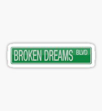 005 Broken Dreams Boulevard road sign Sticker
