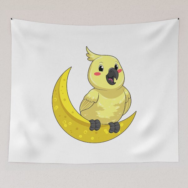 Item preview, Parrot with Moon designed and sold by Snabdesign84.