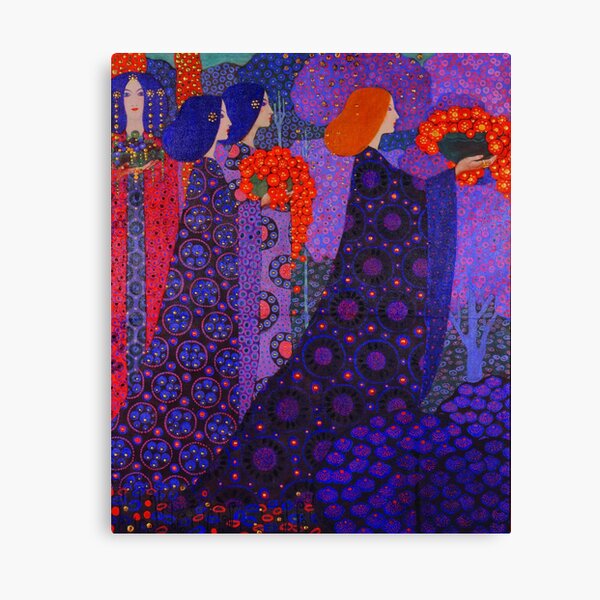 Floral painting by Vittorio Zecchin Canvas Print