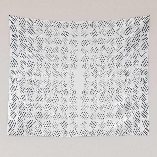 Item preview, White And Black Cross Hatching Seamless Pattern  designed and sold by Designs By YL.