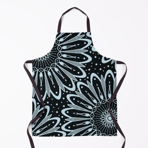 Item preview, Light Turquoise Mandalas on Black designed and sold by humnoo.