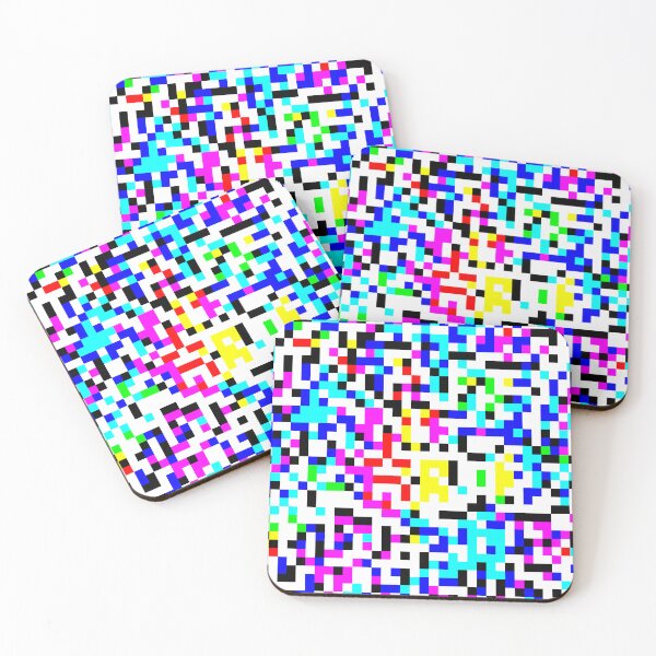 Item preview, Retro 8-bit Multicolored Pixel Confetti Pattern Design  designed and sold by patternsoup.