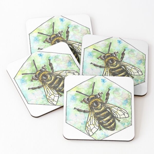Item preview, Honeybee Hex designed and sold by pseudosiren.