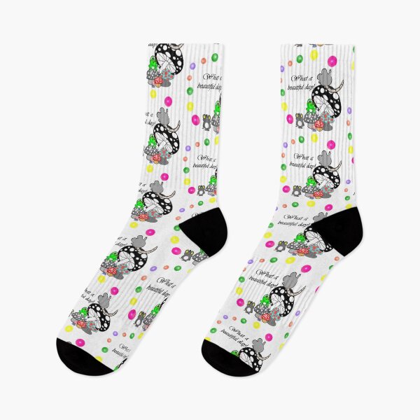 Item preview, What a beautiful day ! - frog , rats and mushroom  designed and sold by Shirley cute art .