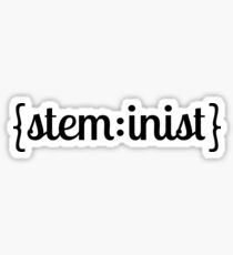 steminist (black) Sticker