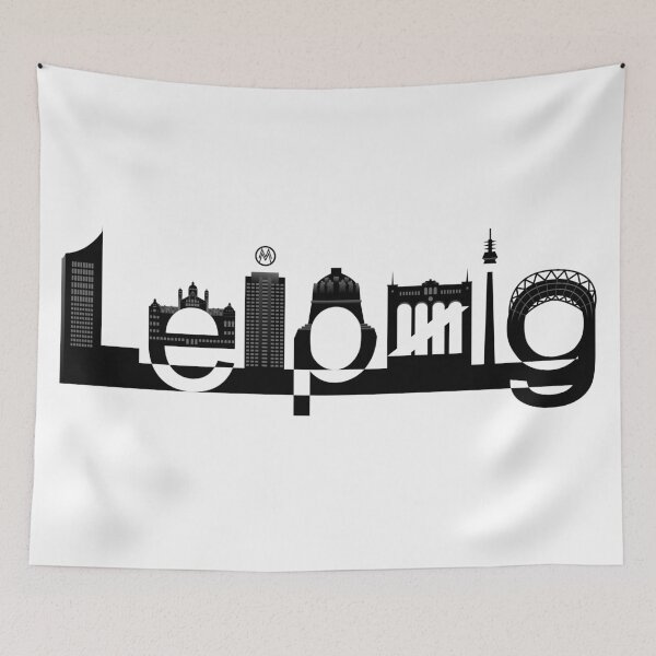 Item preview, Leipzig Skyline Black designed and sold by Grafikus.