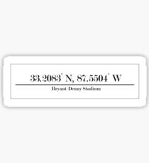 Bryant-Denny Stadium, University of Alabama Sticker
