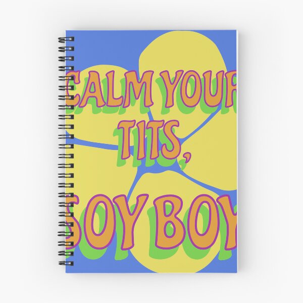 Item preview, Calm your tits, SOY BOY designed and sold by ManCardDesigns.