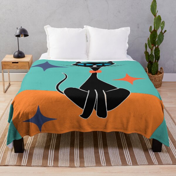 Item preview, Atomic Cat Sitting on a Mat designed and sold by LisWilliams.