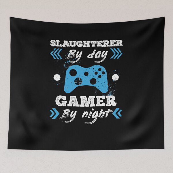 Item preview, Slaughterer By Day Gamer By Night for Best Slaughterer designed and sold by SVPOD.