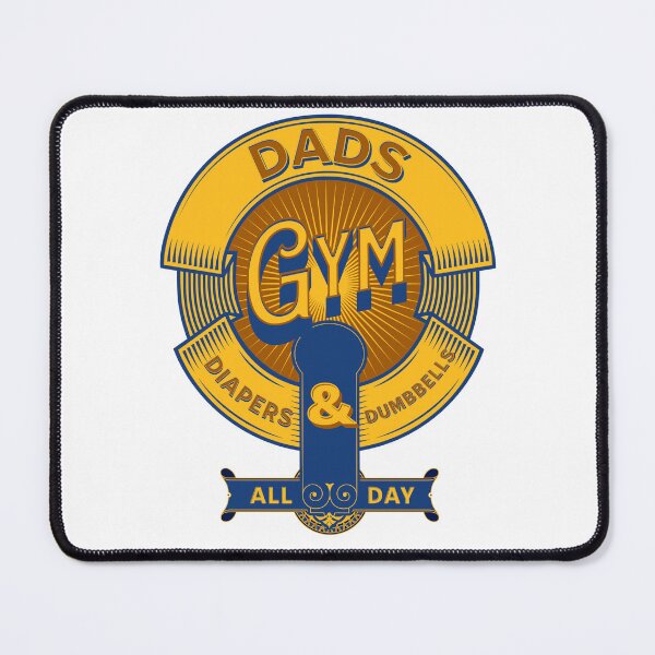 Item preview, Dads Gym Diapers and Dumbbells Vintage Retro Design - Athletic Dad Gift, Father's Day, Gift for the Gym Dad, Funny Gift for Dad designed and sold by dschiffer12.