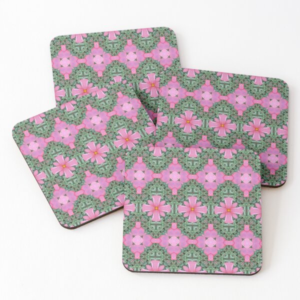 Item preview, Oxalis Obtusa 1.9 - Pink and Green Unique Pattern designed and sold by FRLF.