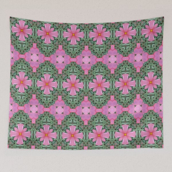 Item preview, Oxalis Obtusa 1.9 - Pink and Green Unique Pattern designed and sold by FRLF.